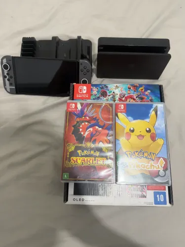 Nintendo Switch Oled edição especial Mario super Smash Bross