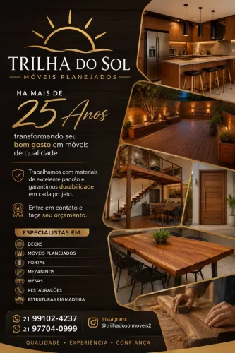 MÓVEIS PLANEJADOS / MÓVEIS EM MADEIRA / DECK DE PISCINA / MARCENEIRO