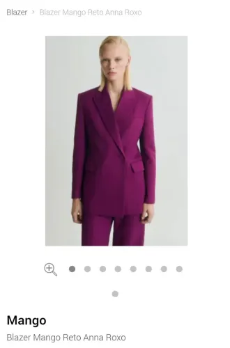 Blazer Roxo MNG Mango