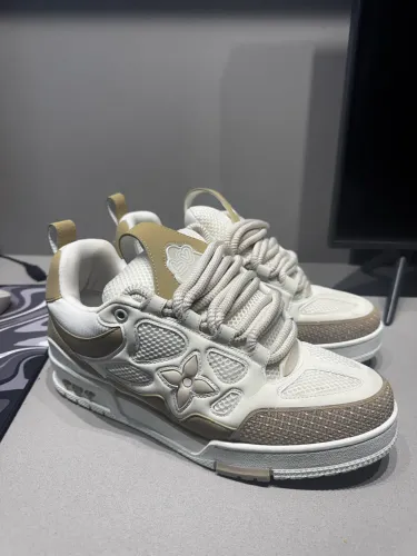 Tênis Masculino Louis Vuitton Skate Beige