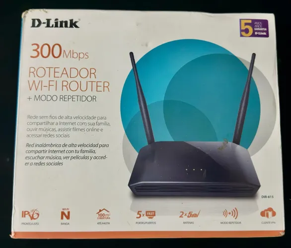 D-Link 300Mbps ROTEADOR WI-FI ROUTER + MODO REPETIDOR