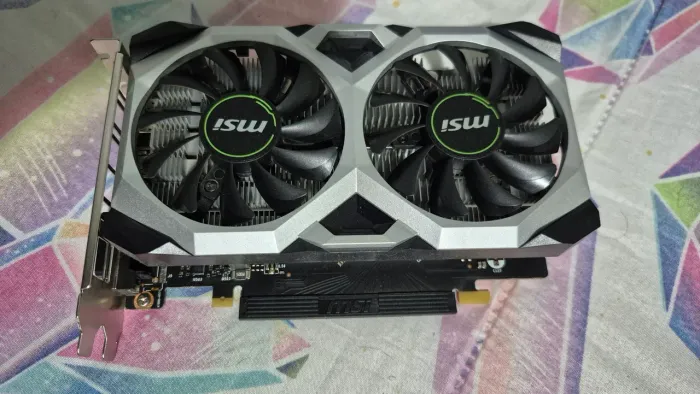 Placa GTX 1650 GDDR6 MSI Ventus XS OC 4gb - Semi-nova e perfeita!