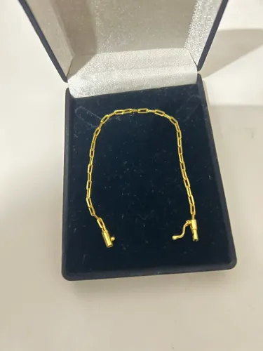 Pulseira banhada a ouro 18k modelo Cartier 3mm 