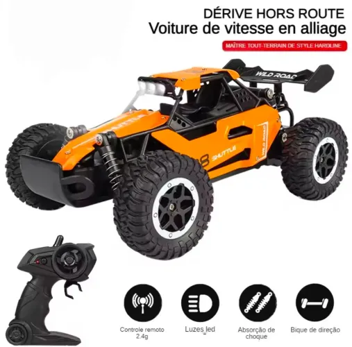 Carro de controle remoto DK087, Laranja (Novo)
