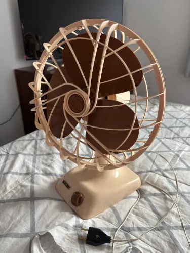 Ventilador Mallory Fun 12 marrom antigo