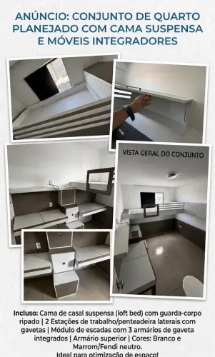 VENDO MÓVEIS DE QUARTO PLANEJADO EM ÓTIMO ESTADO DE CONSERVAÇÃO