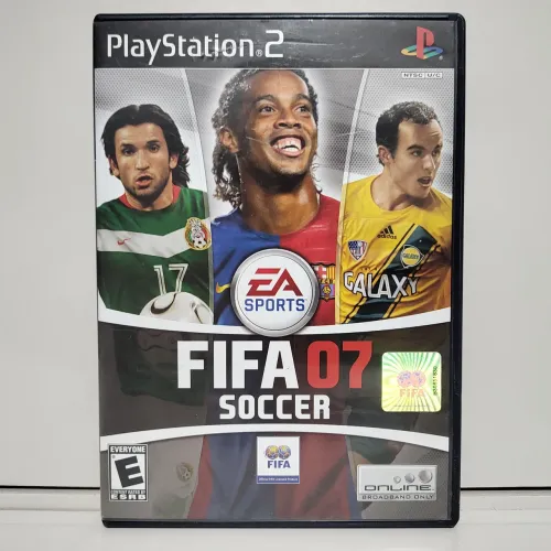 Jogo FIFA Soccer 07 PS2 Original Americano Completo Mídia Física Seminovo CIB Black Label