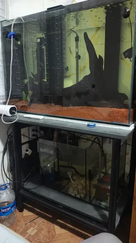 Aquário novo 90x60x50 bota de caída e bota de subida +sump