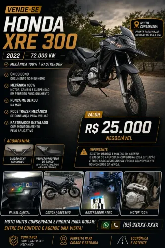 XRE 300C HONDA 2022