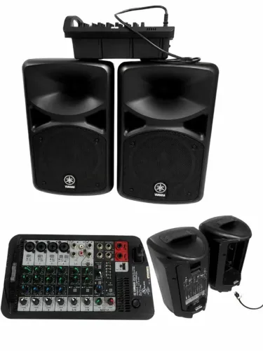 Caixa Ativa Yamaha Pa Portatil Stagepas 400