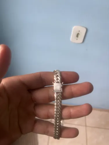 CORRENTE PRATA 925 - GRUMET DUPLO 10MM 70CM ?
