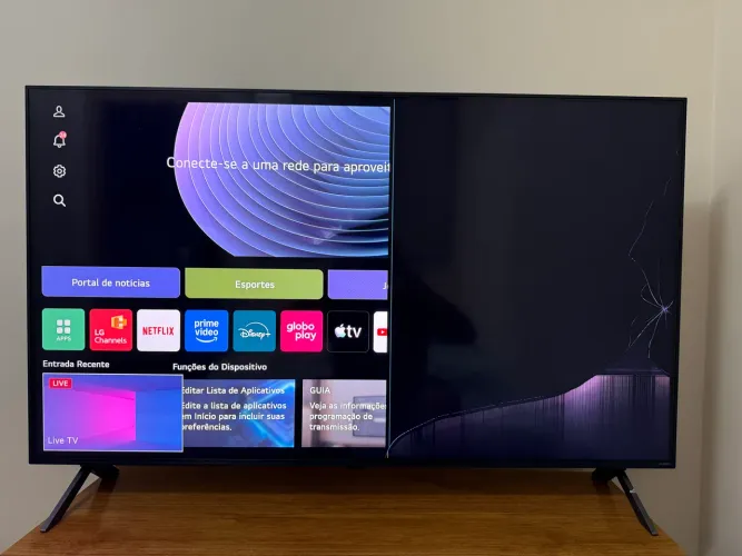 TV com defeito 