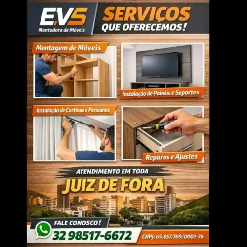 Montagem de móveis em geral.