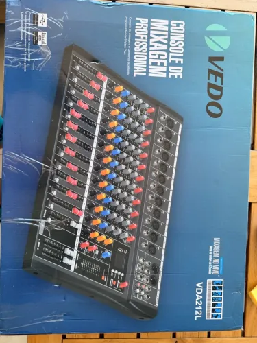 Mesa de Son VEDO - 12 canais Mixagem Profissional AO VIVO