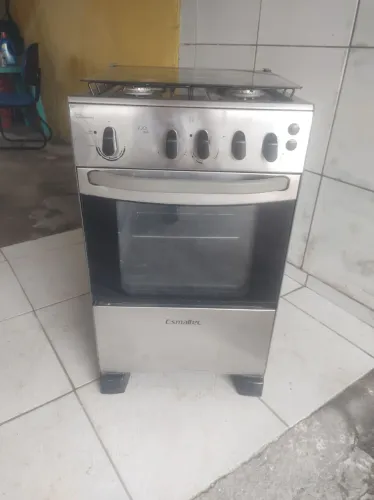 Fogão Esmaltec Inox 4 bocas ótimo estado