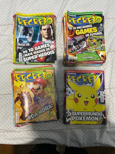 Lote com 98 revistas recreios