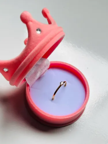 Anel Solitária 1,5mm Banho de Ouro 18k
