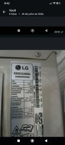 Ar-condicionado 12 BTUs usado tudo funcionando perfeitamente