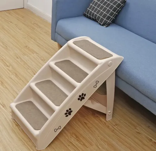 Escada pet com 4 degraus Cão Cachorro Anti derrapante Dobravel DOGFLY