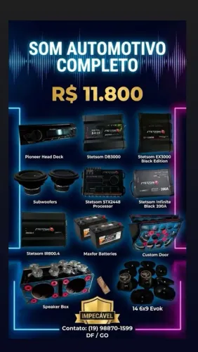 Som automotivo para venda