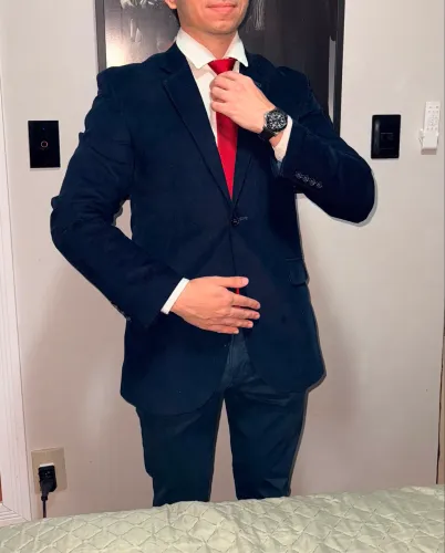 Blazer Paletó Masculino Fatiota Azul Marinho Tam 44 + Capa