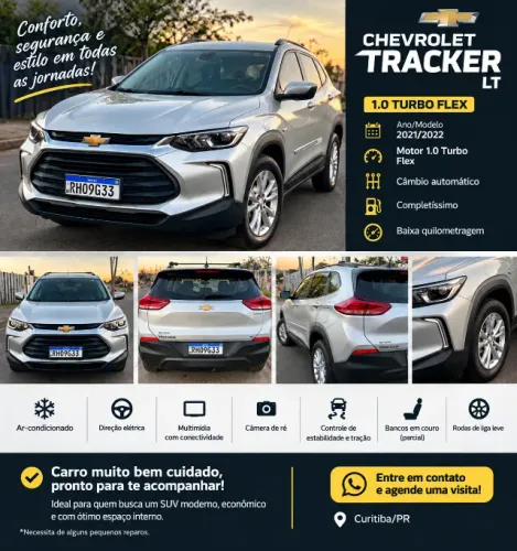 Chevrolet Tracker LT 1.0 Turbo 12V Flex AUT 2022