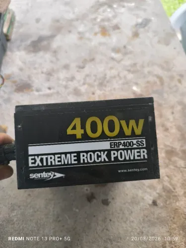 Fonte ATX Sentey Extreme Rock Power ERP400-SS 400W Testada Funcionando