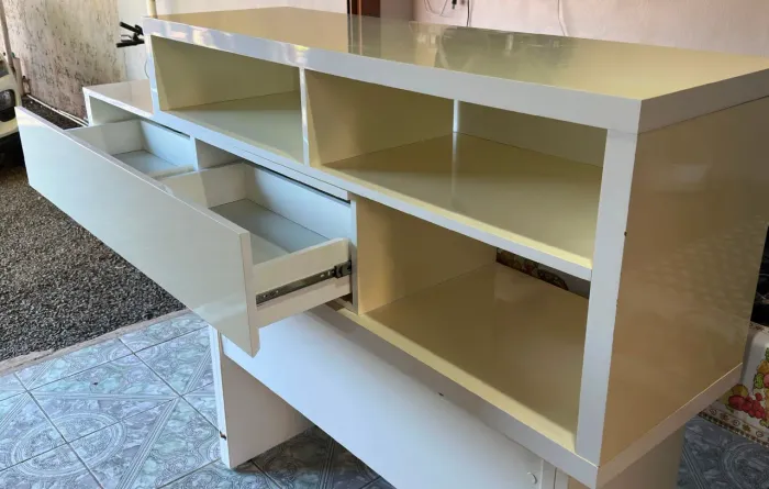 Rack Aparador Branco 140cm - Sala de Estar