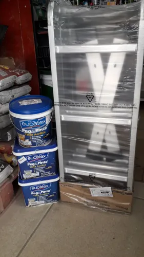 Escada de aluminio multifuncional 4 x3
