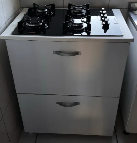 Cooktop com armário 