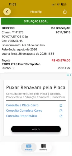 Toyota Etios X 1.3 Flex 16V 5P Mec. 2015
