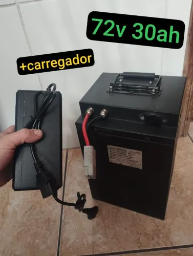 Bateria 72v 30Ah + carregador brinde