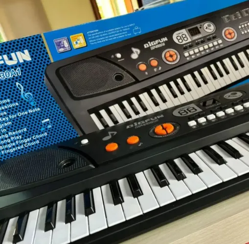 Teclado Eletrônico 61 Teclas Microfone Bigfun