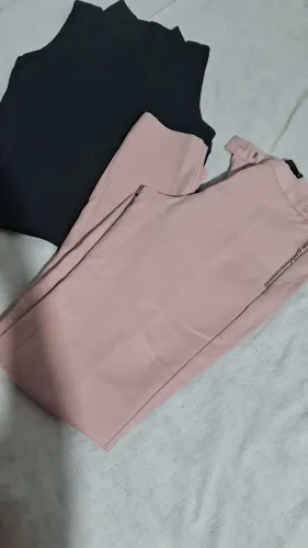Calça social e croped