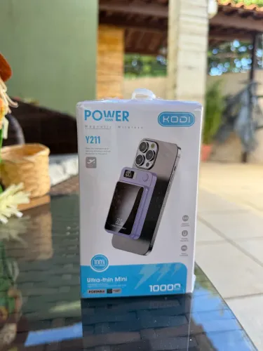 Power Bank MagSafe Sem Fio 10.000mAh 20W - Carregador Portátil para iPhone