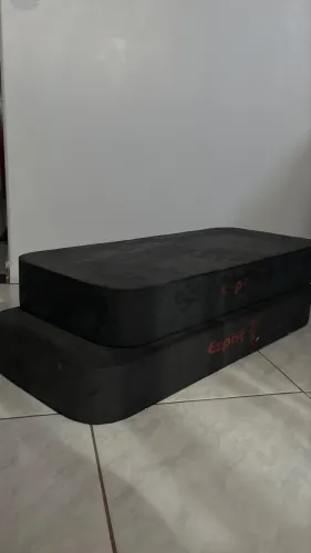 Kit 2 Steps Profissionais de Madeira Revestidos em EVA 90X40X10cm Alta resistência