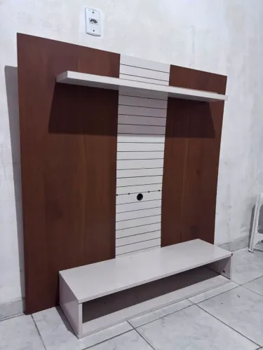 Rack de parede com painel para tv