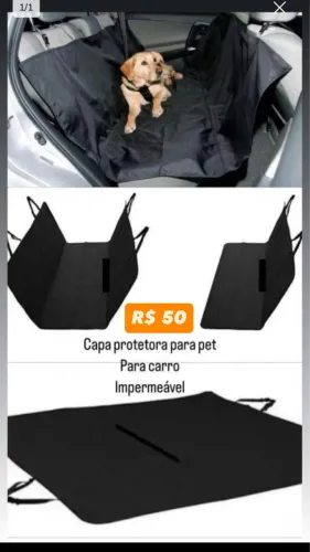 CAPA PROTETORA PARA PET EM CARRO