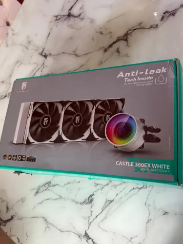 WATER COOLER DEEPCOOL CASTLE 360EX WHITE ARGB - ALTO DESEMPENHO E VISUAL PREMIUM