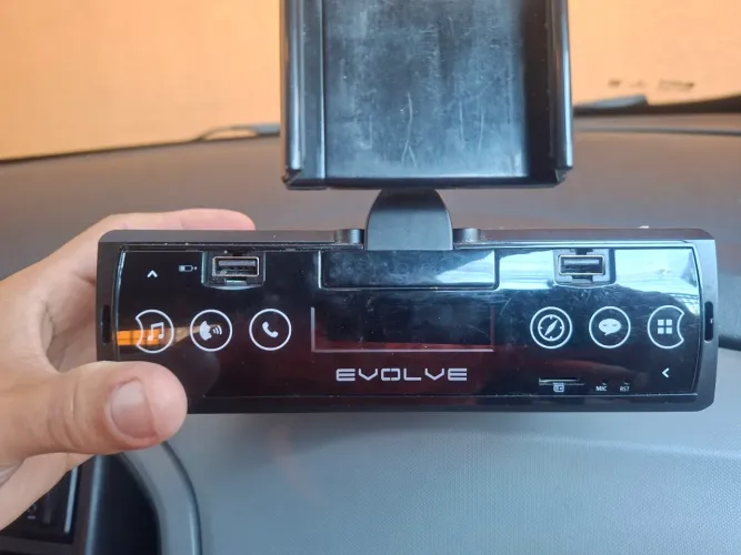 Som Automotivo Multilaser Evolve P3352 Usb Fm, Bluetooth, C/ Suporte 