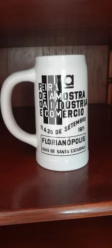 Caneco Antigo Ceramarte 1971 - Feira da Indústria Florianópolis (Com Detalhe)