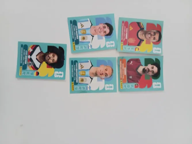 5 craques ,figurinhas oficiais por apenas 20 reais.