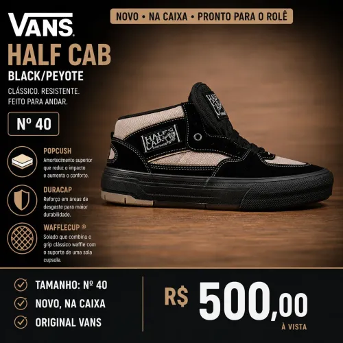 Vans Half Cab Black Peyote n°40