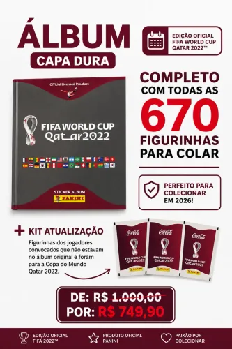 Álbum completo copa do mundo 2022 (para colar)