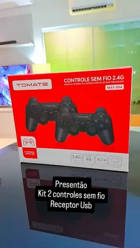 Kit 2 controle sem fio, ideal para TV e PC