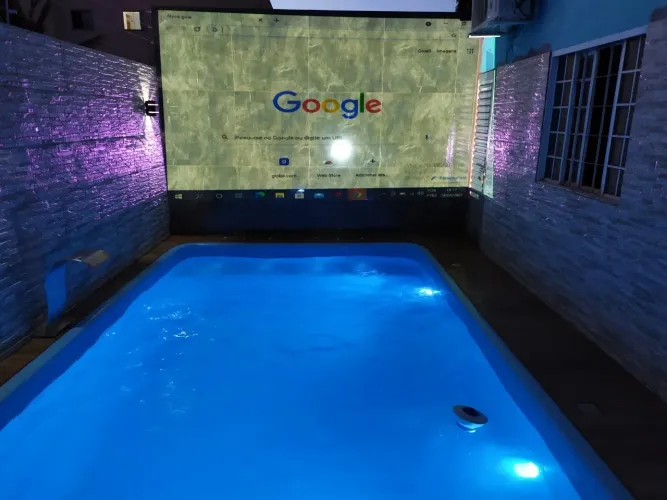 Piscina de fibra 4 metros instalada e completa