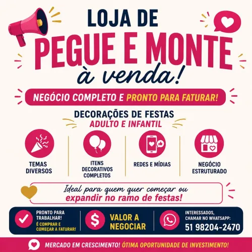 Vendo acervo completo de decorações de Festas!