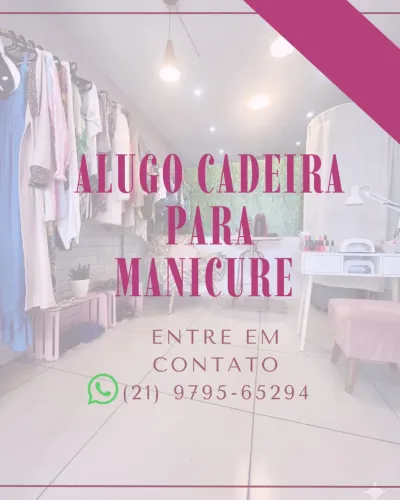 Alugo cadeira para manicure