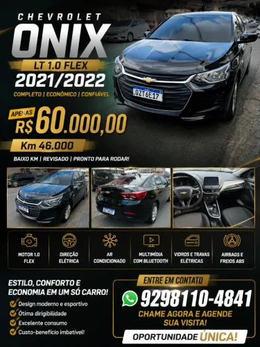 Chevrolet Onix Plus LT 1.0 12V Flex Mec. 4P 2021