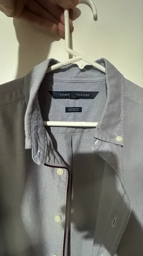 Camisa Social Tommy Hilfiger Masculina - Original - Tamanho M (Custom Fit)